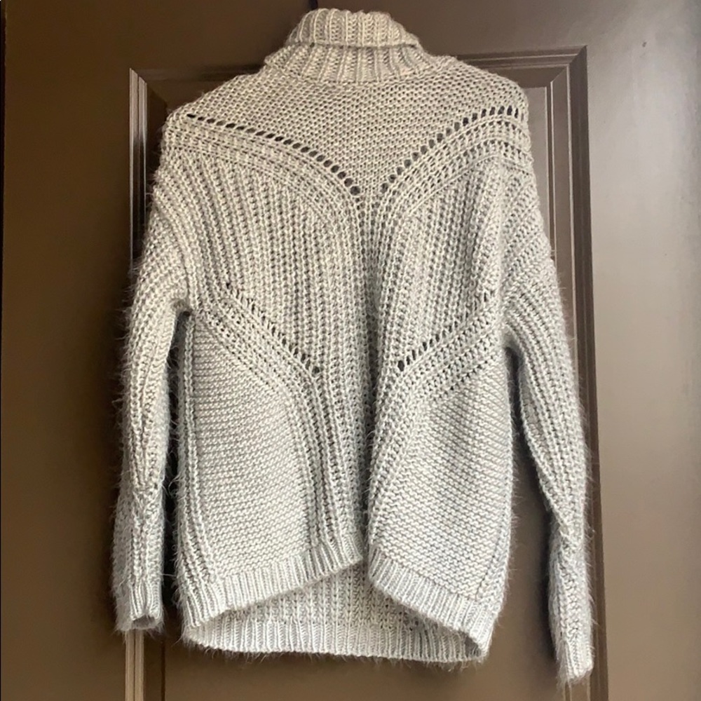 Chunky Grey Knit Sweater